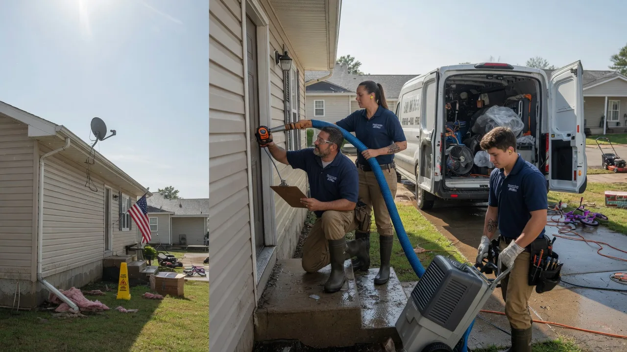 Ceiling Water Damage Restoration in Thompsons Station, TN near me